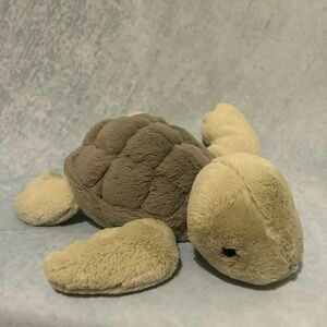 Jellycat Cream and Brown Plush Turtle